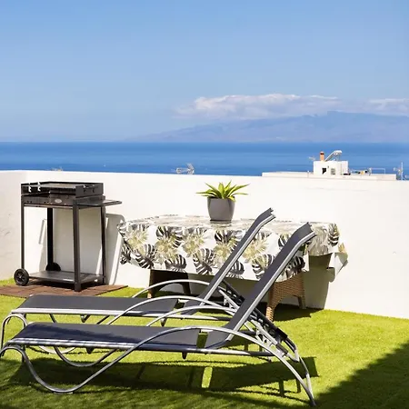 Acogedor Con Vistas Al Mar En * Costa Adeje (Tenerife)