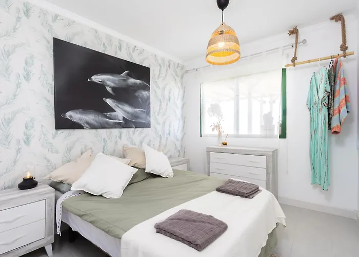 Acogedor Con Vistas Al Mar En Lägenhet Costa Adeje (Tenerife)